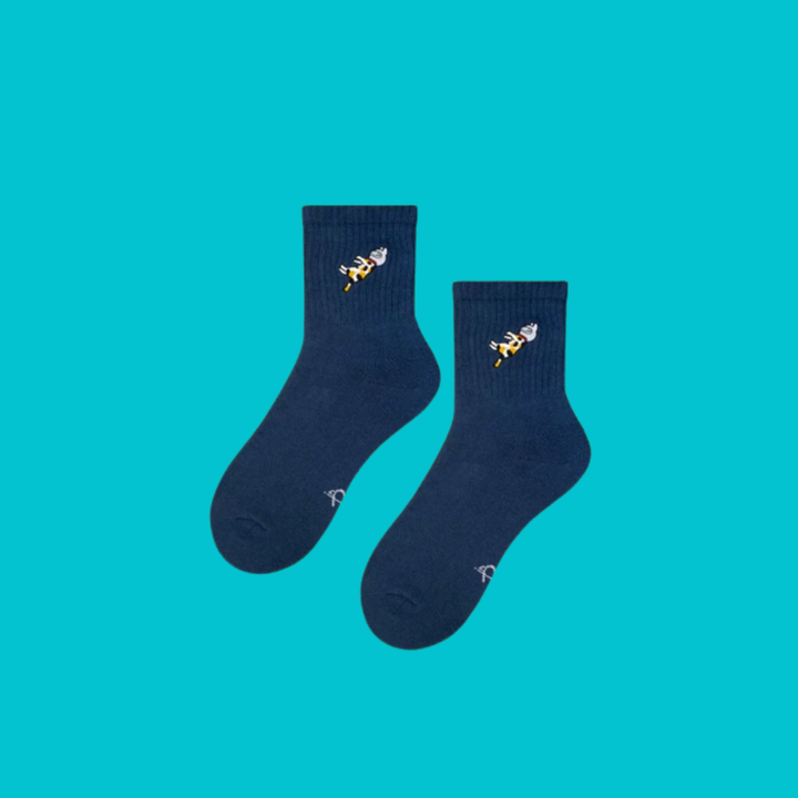 Astronaut Calico Cat Crew Socks 三花太空貓咪 中筒襪