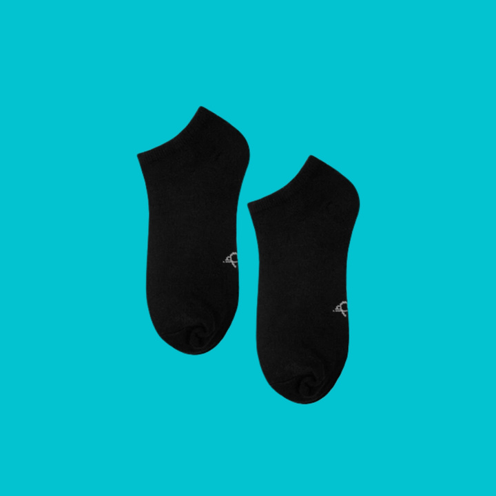 In Pairs Plain Black Low cut socks・black (M|L) 素船型襪・黑